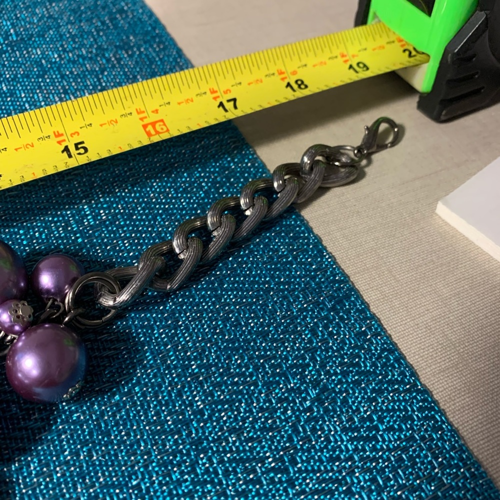 Joan Rivers lavender bubble necklace with earrings to match - Picture 6 of 9